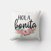 ホラボニータスペインのバラタイポグラフィシックモダン クッション (正面)