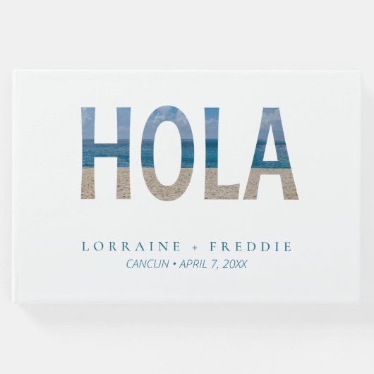 ホラメキシコビーチ熱帯行先結婚式 ゲストブック (正面)