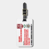 ホランデレコードレジオンズドヌール – ラゲッジタグ (正面縦)