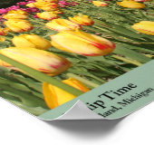 ホランドチューリップ時間 – オランダ，ミシガン ポスター (角)