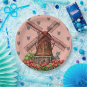 ホランドチューリップ紙プレート ペーパープレート (パーティー)