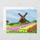 ホランドチューリップ ポストカード (正面/裏面)