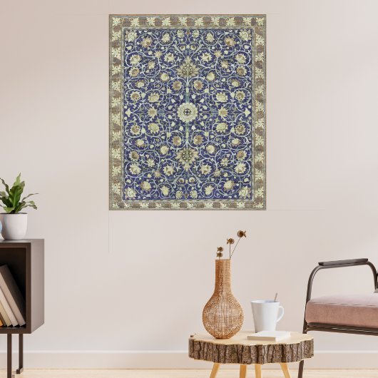 ホランドパークカーペットバイウィリアム・モリス ポスター (リビング3)