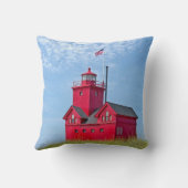 ホランドミシガンビッグレッドライトハウス クッション (裏面)