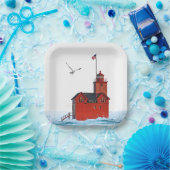 ホランドミシガンビッグレッドライトハウス ペーパープレート (パーティー)