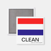 ホランフラグクリーン食洗機磁石 マグネット (正面/裏面)