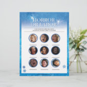 ホラーか労働[Snowy Blue] レターヘッド (スタンド正面)