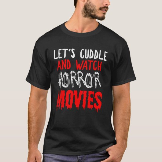 ホラーがホラー映画を見て浮き沈みにする Tシャツ (正面)