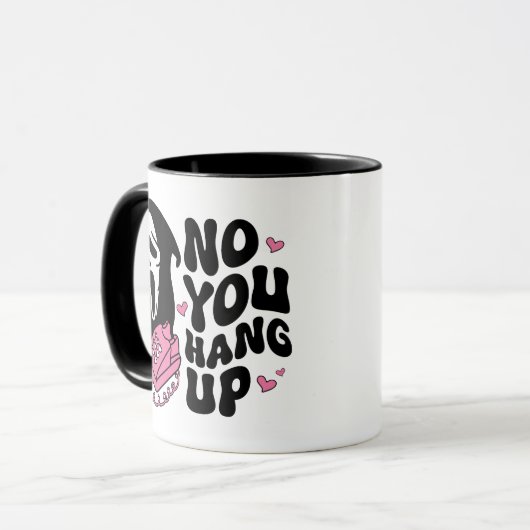 ホラーつるフ・ファンのギフト「上へ」Ghostface マグカップ (正面左)