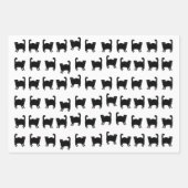 . .ホラーな猫に紙を包む ラッピングペーパーシート (正面2)