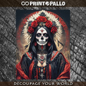 ホラーの衣装を着伝統的たサンタミュエルテ 薄葉紙