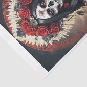 ホラーの衣装を着伝統的たサンタミュエルテ 薄葉紙 (詳細)