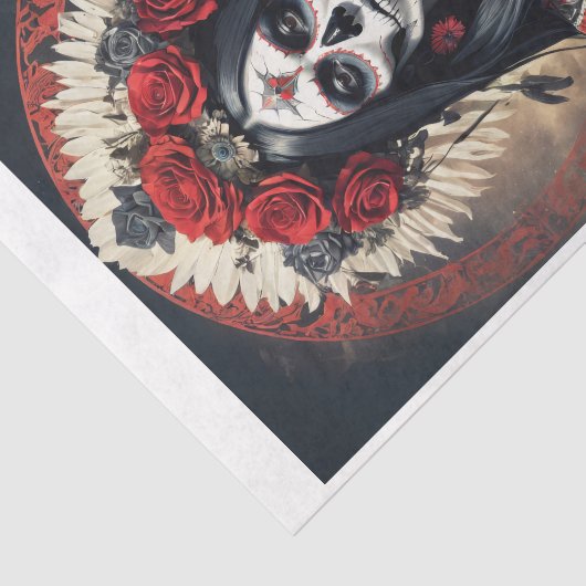 ホラーの衣装を着伝統的たサンタミュエルテ 薄葉紙 (詳細)