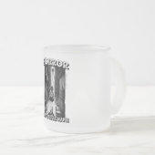 ホラーは私のミドル名フロステッドグラスコーヒーマグ フロストグラスマグカップ (正面右)