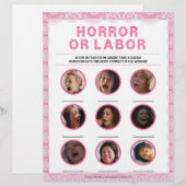 ホラーまたは労働[高級レース[ピンク]] レターヘッド (正面/裏面)