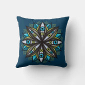 ホラーアイズフラワーマンダラクリーミーゴシック クッション (裏面)