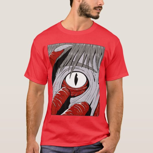 ホラーアニメが怖可笑い Tシャツ (正面)