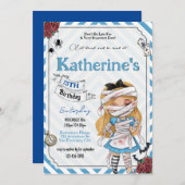 ホラーアリスin wonderland誕生日 招待状 (正面/裏面)