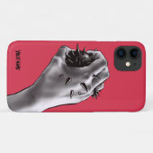 ホラーアートが刺された拳ゴシックの名前 Case-Mate iPhoneケース (裏面(横))