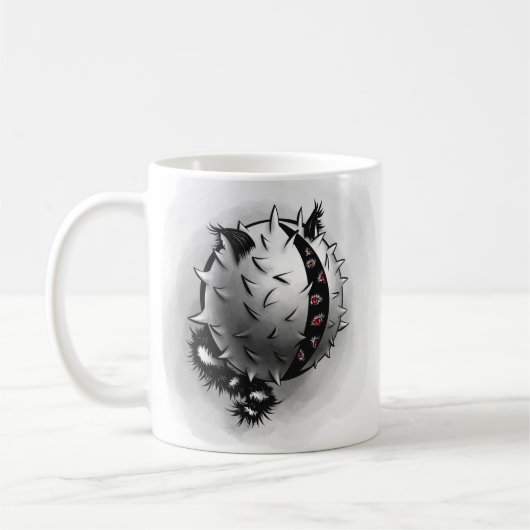 ホラーアートダークファンタジーモンスター コーヒーマグカップ (左)