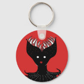 ホラーアート不気味な悪魔の怪物 キーホルダー (正面)