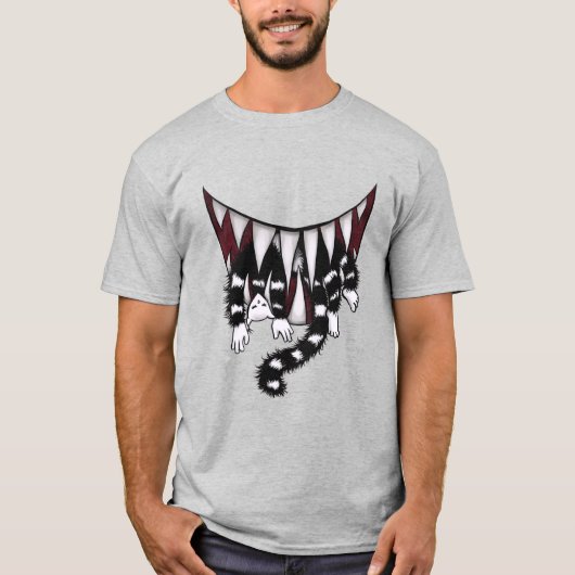 ホラーアート邪悪な怪物ハロウィーン Tシャツ (正面)