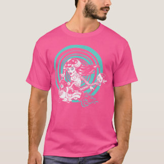 ホラーアート – ピンナップ改造ゴシックガール – サイコビリー Tシャツ