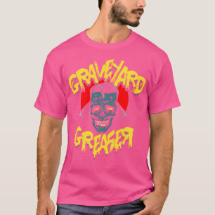 ホラーアート – Zombie Greaser Punkサイコビリーローバー Tシャツ