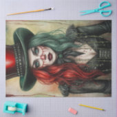 ホラーウーマンサーカスパフォーマーリングや輪リーダーデコ 薄葉紙 (クラフト)