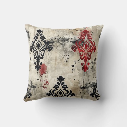 ホラーエスケープルー王室のムダマスク血痕 クッション (裏面)