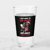 ホラーカッコいい映画ピザワードアート タンブラーグラス (裏面)