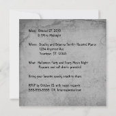 ホラーカンプキンヘッド&ハウズ幽霊のよく出るハロウィーン 招待状 (裏面)