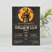 ホラーキャッスル飛んでいるこうもりハローウィンパーティ 招待状 (スタンド正面)