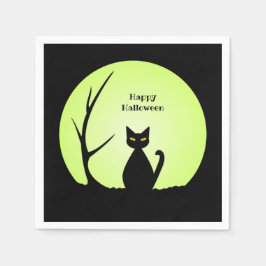 ホラーキャットペーパーナプキン スタンダードカクテルナプキン
