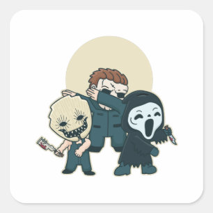 ホラーキャラクター スクエアシール