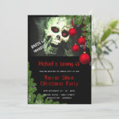 ホラークリスマスパーティー招待状デッドクリーピーゾンビ 招待状 (スタンド正面)