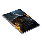 ホラークールハロウィーンウィッチ素晴らしイラストレーション ノートブック (右側)