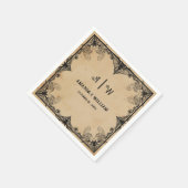 ホラークールヴィンテージゴシッククラシック結婚ズ・ナプキンス スタンダードカクテルナプキン (角)