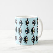 ホラーゴシックの不気味な目 コーヒーマグカップ (正面右)