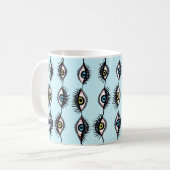 ホラーゴシックの不気味な目 コーヒーマグカップ (正面左)