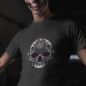 ホラーゴシックスカル-抽象芸術軌道ホロスコープスカル Tシャツ