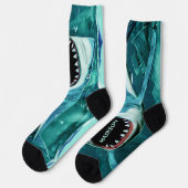 ホラーシャーク名前をカスタムする ソックス (左)