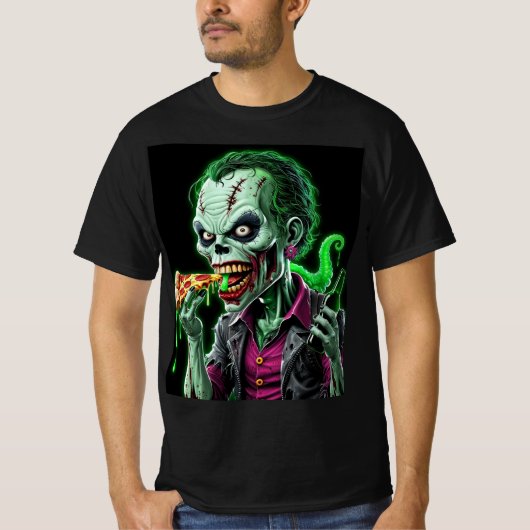 ホラージョーカー食べ物を与えゾンビ：私の肉 Tシャツ (正面)