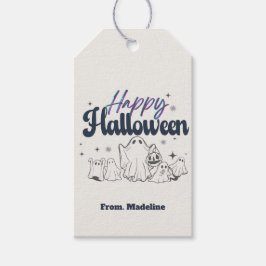 ホラーズナイトかわいいハローウィンパーティ招待状 ギフトタグ