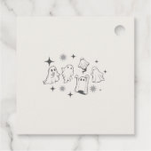 ホラーズナイトかわいいハローウィンパーティ招待状 フェイバータグ (裏面)