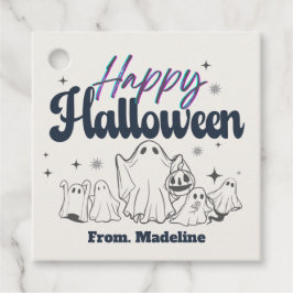 ホラーズナイトかわいいハローウィンパーティ招待状 フェイバータグ