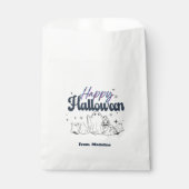 ホラーズナイトかわいいハローウィンパーティ招待状 フェイバーバッグ (正面)