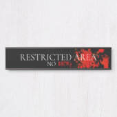 ホラーゾンビレッドハンド サインプレート (正面)