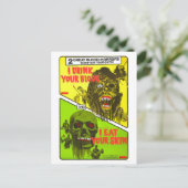 ホラーダブル葉書 ポストカード (スタンド正面)