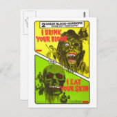 ホラーダブル葉書 ポストカード (正面/裏面)